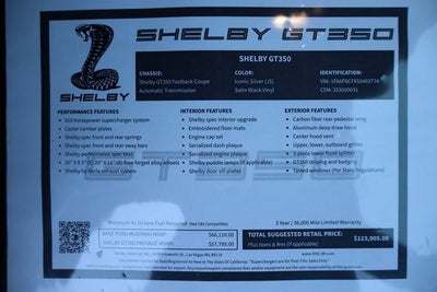 2025 Ford Mustang GT Premium Shelby GT350