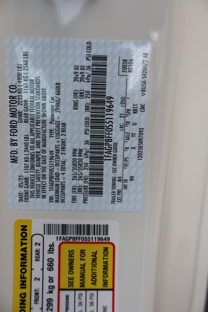 2025 Ford Mustang GT Premium 60th Anniversary