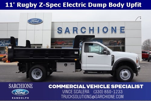 2025 Ford F-600SD XL DRW w/11' Rugby Z-Spec Electric Dump Body
