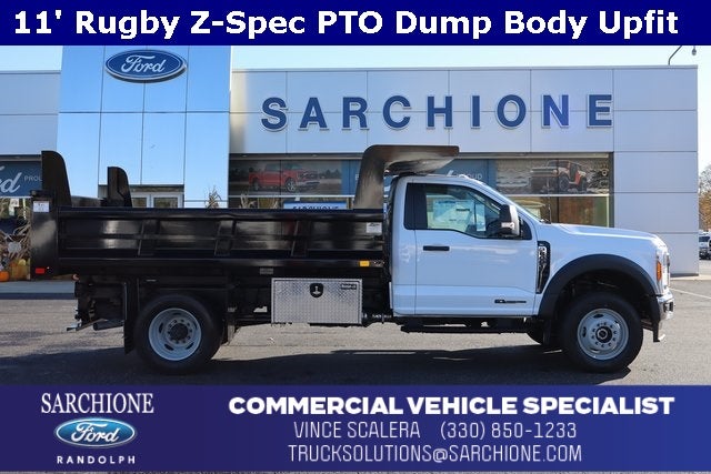 2025 Ford F-600SD XL DRW w/11' Rugby Z-Spec PTO Dump Body