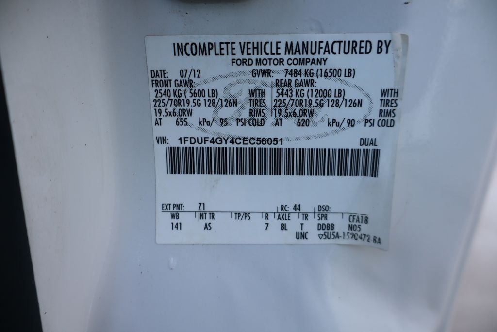 2012 Ford F-450SD XL DRW w/9' Flat Bed