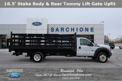 2014 Ford F-450SD XL DRW w/16.5' Stake Body & Rear Tommy Lift Gate