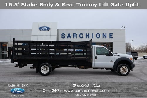 2014 Ford F-450SD XL DRW w/16.5' Stake Body & Rear Tommy Lift Gate