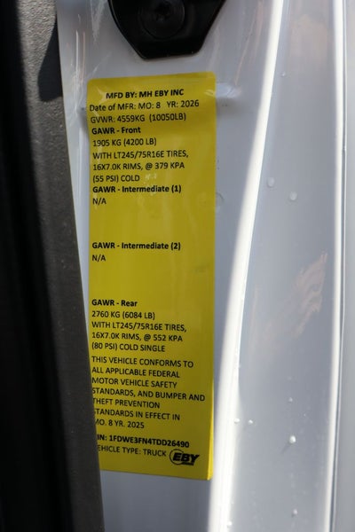 2026 Ford E-350SD Cutaway w/11' EBY Advance Service Body