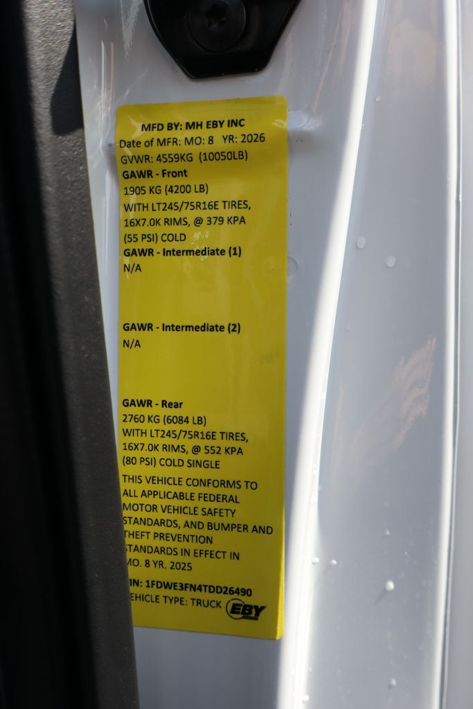 2026 Ford E-350SD Cutaway w/11' EBY Advance Service Body