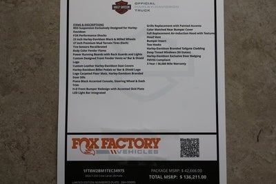 2026 Ford F-250SD Lariat Harley Davidson Edition