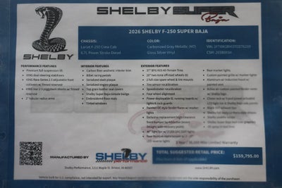 2026 Ford F-250SD Lariat Shelby Super Baja Edition