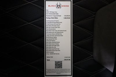 2025 Ford F-150 STX Black Widow Edition