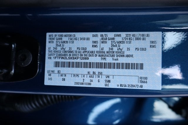 2025 Ford F-150 STX Black Widow Edition