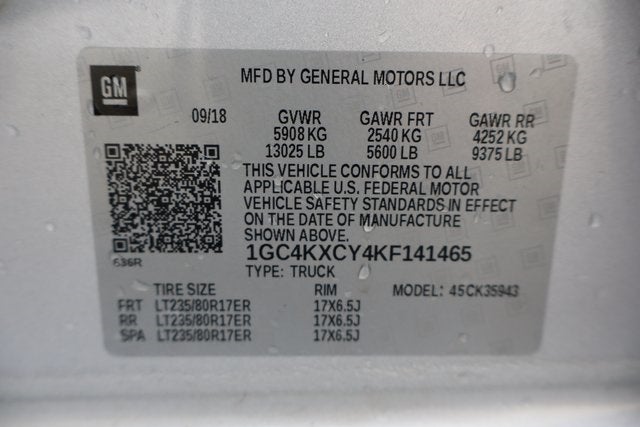 2019 Chevrolet Silverado 3500HD LTZ DRW w/Snow Dogg EX75 Plow