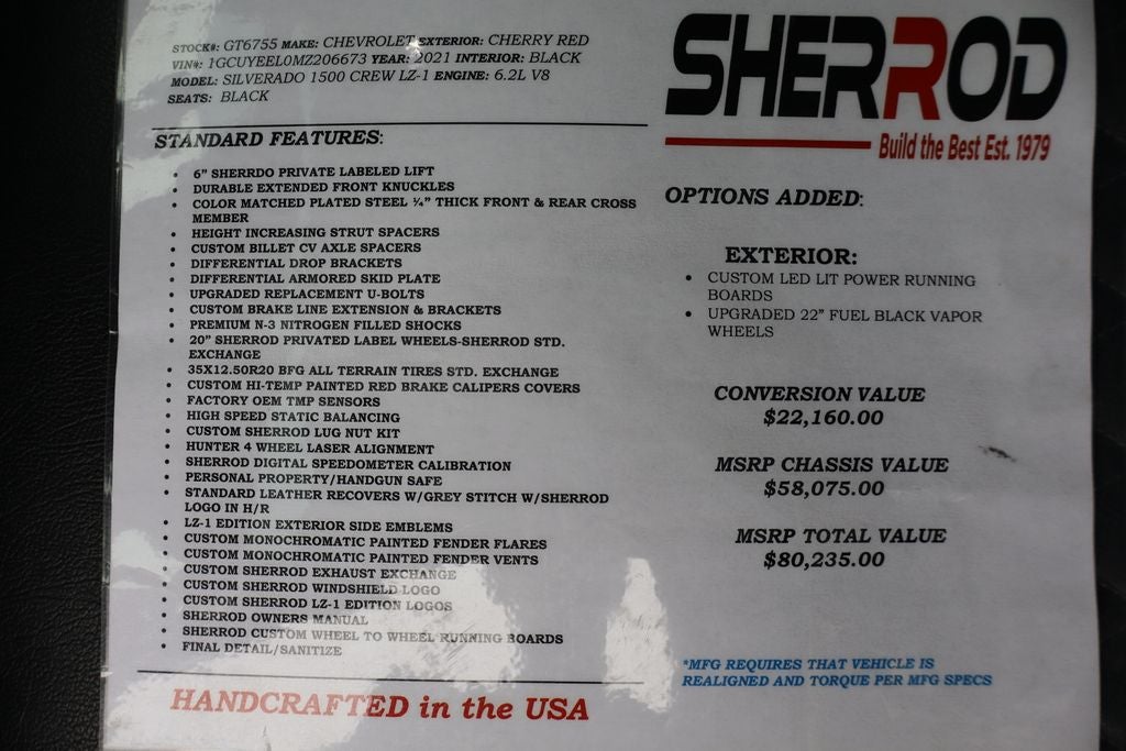 2021 Chevrolet Silverado 1500 RST SHERROD Edition