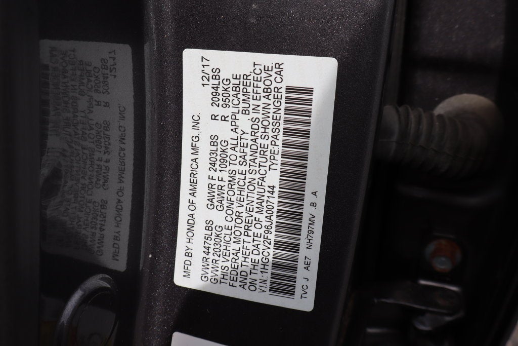 2018 Honda Accord Touring 2.0T