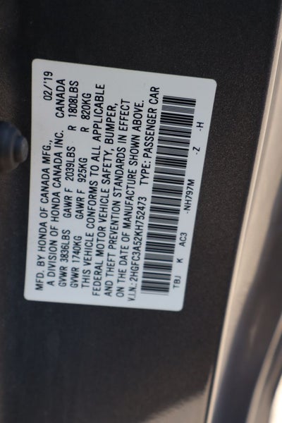2019 Honda Civic Si
