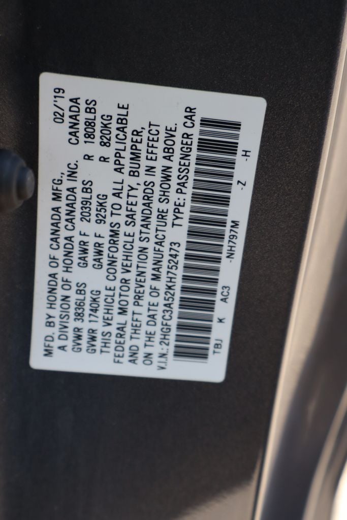 2019 Honda Civic Si