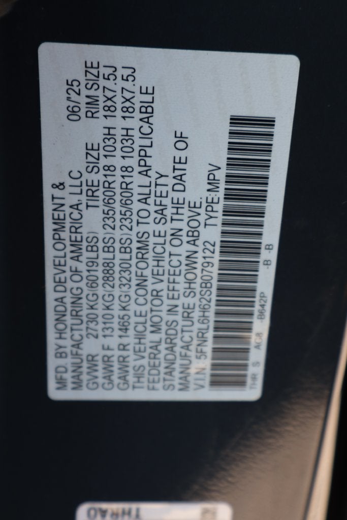 2025 Honda Odyssey EX-L